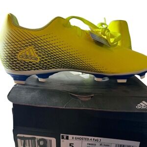 Adidas X Ghosted.4 FxG J Soccer Cleats Solar Yellow Black FW6933 Mens 5 Youth 5